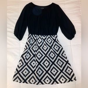 Black and White Cocktail Dress